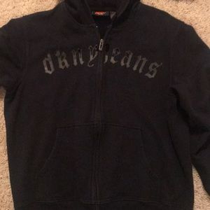 Men’s black DKNY zip jacket